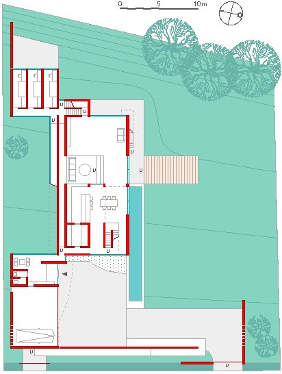 住宅コンペ案 １階平面図